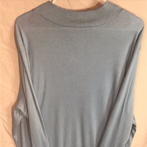 Blue long sleeve turtleneck